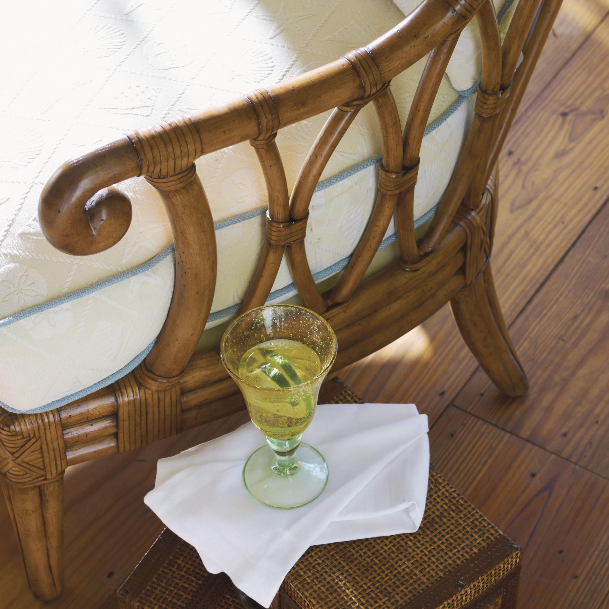 Tommy Bahama Home Beach House 165311 Ocean Breeze Chair with Exposed Rattan Details Baer's